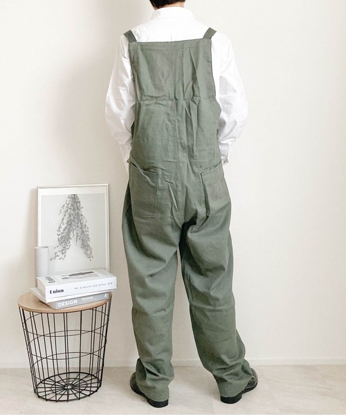 Burner（バーナー）の「【BURNER SELECT】ツイルオーバーオール（サロペット/オーバーオール・メンズ・ホワイト/ブラック/ベージュ/カーキ・L/M）」の8枚目の写真