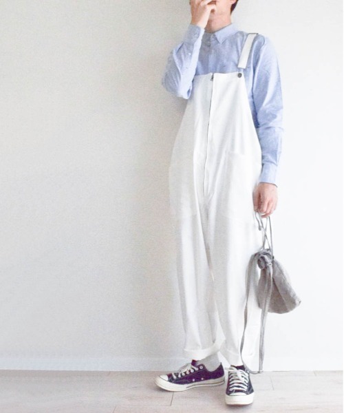 Burner（バーナー）の「【BURNER SELECT】ツイルオーバーオール（サロペット/オーバーオール・メンズ・ホワイト/ブラック/ベージュ/カーキ・L/M）」の14枚目の写真