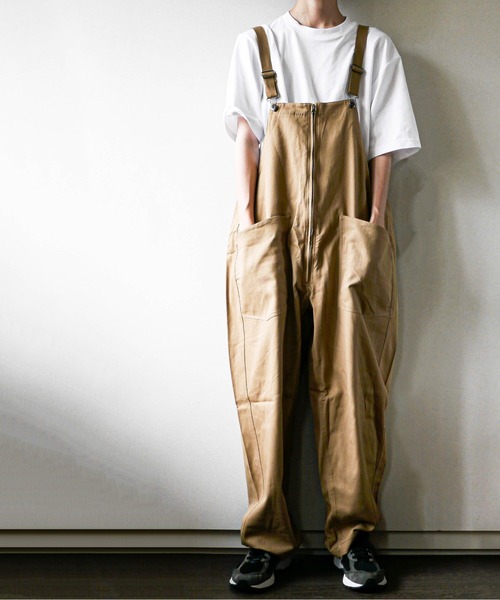 Burner（バーナー）の「【BURNER SELECT】ツイルオーバーオール（サロペット/オーバーオール・メンズ・ホワイト/ブラック/ベージュ/カーキ・L/M）」の6枚目の写真