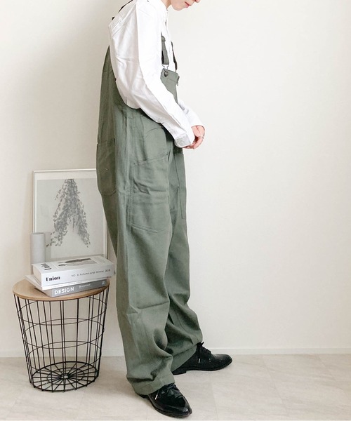 Burner（バーナー）の「【BURNER SELECT】ツイルオーバーオール（サロペット/オーバーオール・メンズ・ホワイト/ブラック/ベージュ/カーキ・L/M）」の7枚目の写真