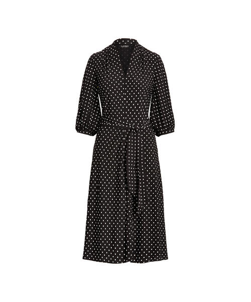 ポルカドット ビショップスリーブ クレープ ドレス ワンピース Lauren Ralph Lauren ローレン ラルフローレン のファッション通販 Zozotown