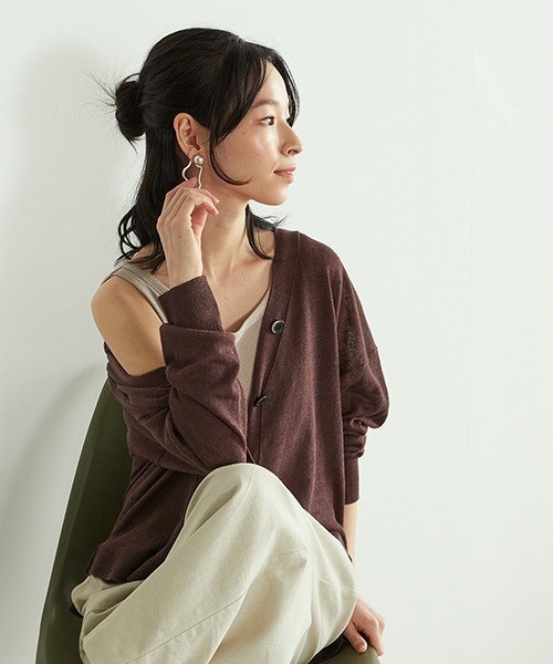 ONIGIRI（オニギリ）の「【一部店舗限定】　リブタンクトップ（タンクトップ・レディース・ホワイト/ベージュ/チャコール・MEDIUM/LARGE）」の6枚目の写真