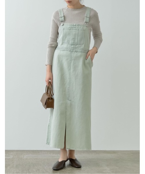 カラーブリーチデニムジャンパースカート ジャンパースカート Re Edit リエディ のファッション通販 Zozotown