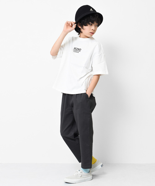 RAT EFFECT（ラットエフェクト）の「バックナロープリントビッグTシャツ（Tシャツ/カットソー・キッズ・ライトグレー/ライトブルー/ブラック/ベージュ/オフホワイト/グリーン・120/130/140/150/160）」の21枚目の写真