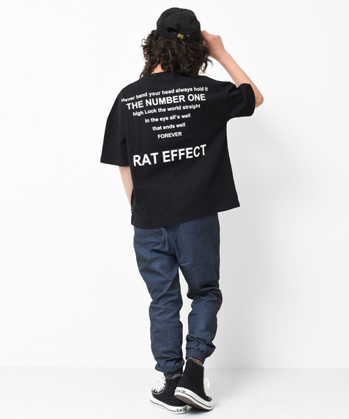 RAT EFFECT（ラットエフェクト）の「バックナロープリントビッグTシャツ（Tシャツ/カットソー・キッズ・ライトグレー/ライトブルー/ブラック/ベージュ/オフホワイト/グリーン・120/130/140/150/160）」の19枚目の写真