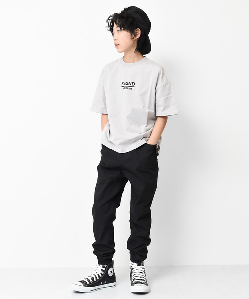 RAT EFFECT（ラットエフェクト）の「バックナロープリントビッグTシャツ（Tシャツ/カットソー・キッズ・ライトグレー/ライトブルー/ブラック/ベージュ/オフホワイト/グリーン・120/130/140/150/160）」の17枚目の写真