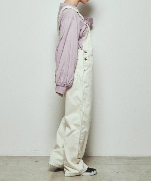 WEGO（ウィゴー）の「WEGO/ボリュームギャザースリーブロンＴ（Tシャツ/カットソー・レディース・オフホワイト/ブルー/ライトパープル/スミクロ/ライトベージュ・FREE）」の12枚目の写真