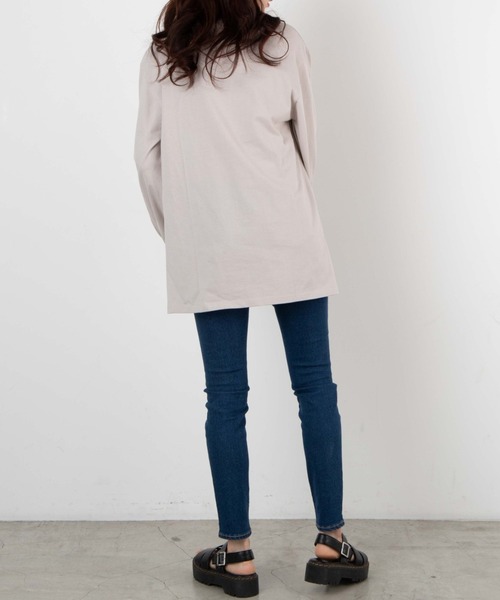 WEGO（ウィゴー）の「WEGO/ボリュームギャザースリーブロンＴ（Tシャツ/カットソー・レディース・オフホワイト/ブルー/ライトパープル/スミクロ/ライトベージュ・FREE）」の18枚目の写真