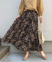 LUGIVA | 柄プリーツガウチョパンツ(その他パンツ)