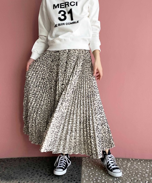 LUGIVA(ルギヴァ)の「柄プリーツガウチョパンツ(その他パンツ・レディース・ブラウン/ベージュ・M)」の8枚目の写真