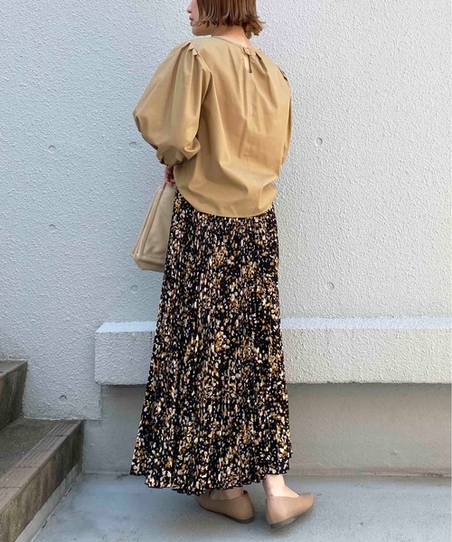 LUGIVA(ルギヴァ)の「柄プリーツガウチョパンツ(その他パンツ・レディース・ブラウン/ベージュ・M)」の19枚目の写真