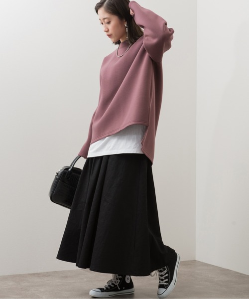 Ambre Neige（アンブルネージュ）の「タックボリュームスカート／【WEB/EC限定商品】（スカート・レディース・ブラック/ベージュ・FREE）」の14枚目の写真