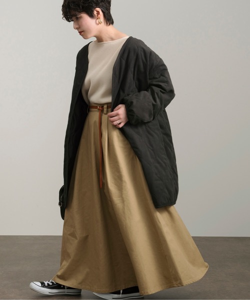 Ambre Neige（アンブルネージュ）の「タックボリュームスカート／【WEB/EC限定商品】（スカート・レディース・ブラック/ベージュ・FREE）」の17枚目の写真