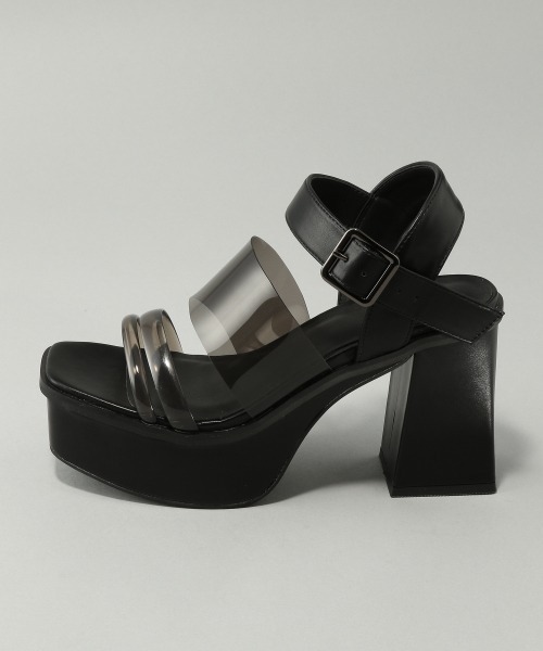 HARE ハレ　クリアチャンキーサンダル 楽天市場】【SALE／50%OFF】(W)クリアチャンキーサンダル HARE