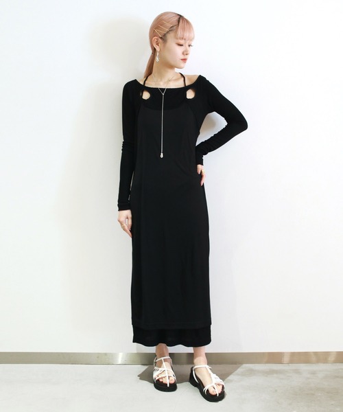 G.V.G.V.(ジーヴィージーヴィー)の「HOLE DRESS AND HALTER DRESS(ワンピース・レディース・ブラック/ブラウン・S/XS)」の15枚目の写真