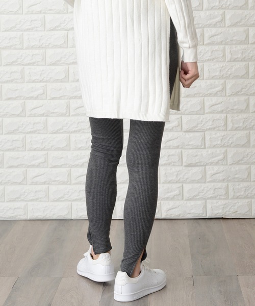 Lace Ladies（レースレディース）の「選べる2タイプリブレギンス ゆるコーデ（レギンス/スパッツ・レディース・ライトグレー/ダークグレー/ブルー系その他/グレー/グレー系その他/ブラック/ネイビー/ブラック系その他・XL/L/M）」の21枚目の写真