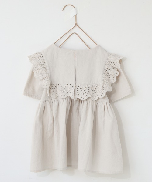 LOWRYS FARM（ローリーズファーム）の「コットンレースカラーブラウス　942851（シャツ/ブラウス・キッズ・ブラック/オフホワイト/オレンジ・130/120/110）」の21枚目の写真