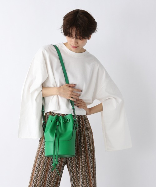 JEANASIS（ジーナシス）の「フェイクレザーバケットバッグ/948304（ショルダーバッグ・レディース・グリーン/ブラック/ブラウン/ホワイト・FREE）」の5枚目の写真