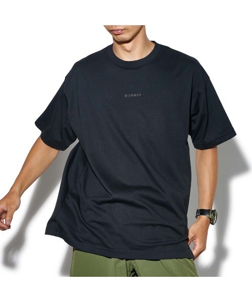 CHARI&CO（チャリアンドコー）の「CHARI&CO EMBROIDERY BOLD LOGO TEE "CTET" Tシャツ（Tシャツ/カットソー・メンズ・ホワイト/ブラック・SMALL/MEDIUM/LARGE/X-LARGE）」の2枚目の写真