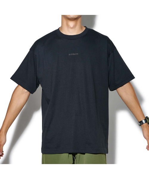 CHARI&CO（チャリアンドコー）の「CHARI&CO EMBROIDERY BOLD LOGO TEE "CTET" Tシャツ（Tシャツ/カットソー・メンズ・ホワイト/ブラック・SMALL/MEDIUM/LARGE/X-LARGE）」の4枚目の写真