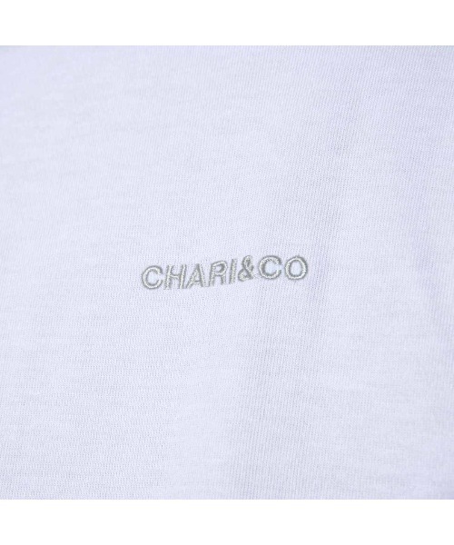 CHARI&CO（チャリアンドコー）の「CHARI&CO EMBROIDERY BOLD LOGO TEE "CTET" Tシャツ（Tシャツ/カットソー・メンズ・ホワイト/ブラック・SMALL/MEDIUM/LARGE/X-LARGE）」の10枚目の写真