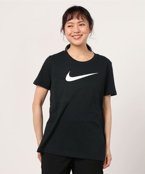 NIKE(ナイキ)の「ナイキ NIKE ナイキ ウィメンズ DRI-FIT DFC クルー Tシャツ(Tシャツ/カットソー・レディース・ブラック/パープル・L/S/XL/M)」の2枚目の写真