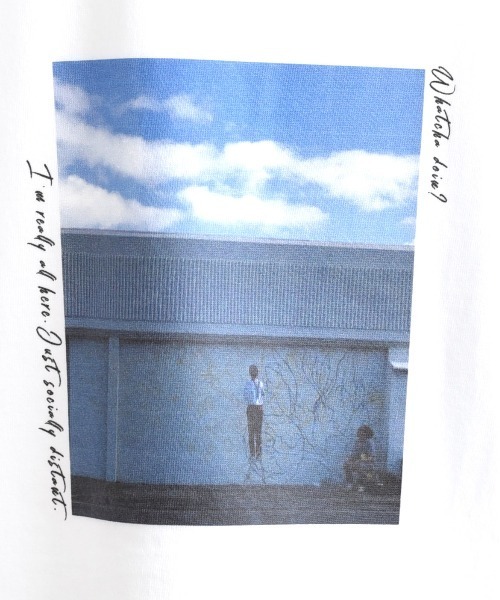 LHELBIE(レルビエ)の「転写プリント Tシャツ(Tシャツ/カットソー・レディース・ベージュ/オフホワイト・M)」の7枚目の写真