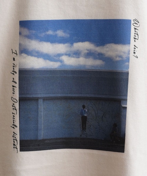 LHELBIE(レルビエ)の「転写プリント Tシャツ(Tシャツ/カットソー・レディース・ベージュ/オフホワイト・M)」の14枚目の写真