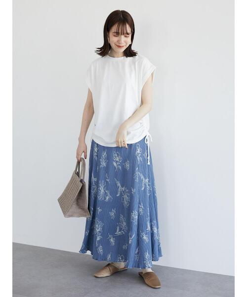 RAY CASSIN FAVORI(レイカズンフェバリ)の「・RAY CASSIN サイドドロストフレンチTシャツ*(Tシャツ/カットソー・レディース・チャコールグレー/オフホワイト/サックスブルー/モカ・FREE)」の20枚目の写真