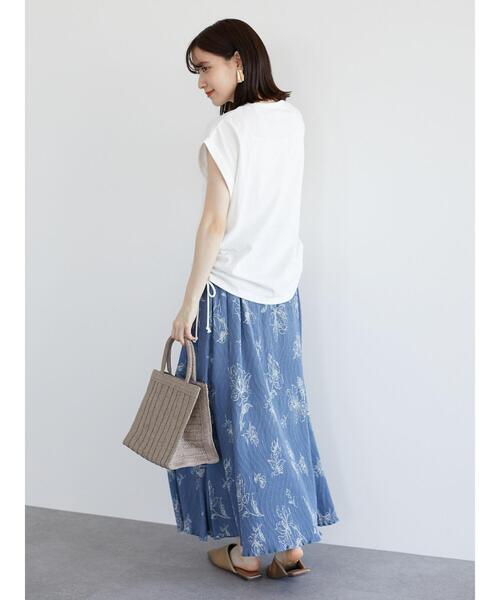 RAY CASSIN FAVORI(レイカズンフェバリ)の「・RAY CASSIN サイドドロストフレンチTシャツ*(Tシャツ/カットソー・レディース・チャコールグレー/オフホワイト/サックスブルー/モカ・FREE)」の21枚目の写真