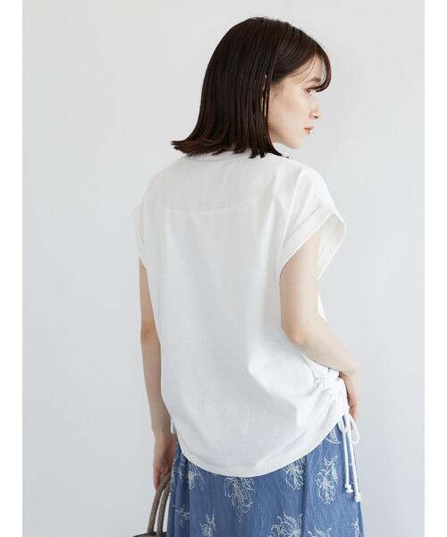 RAY CASSIN FAVORI(レイカズンフェバリ)の「・RAY CASSIN サイドドロストフレンチTシャツ*(Tシャツ/カットソー・レディース・チャコールグレー/オフホワイト/サックスブルー/モカ・FREE)」の22枚目の写真