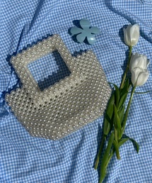 WC | パールスクエアハンドルバッグ(ハンドバッグ)