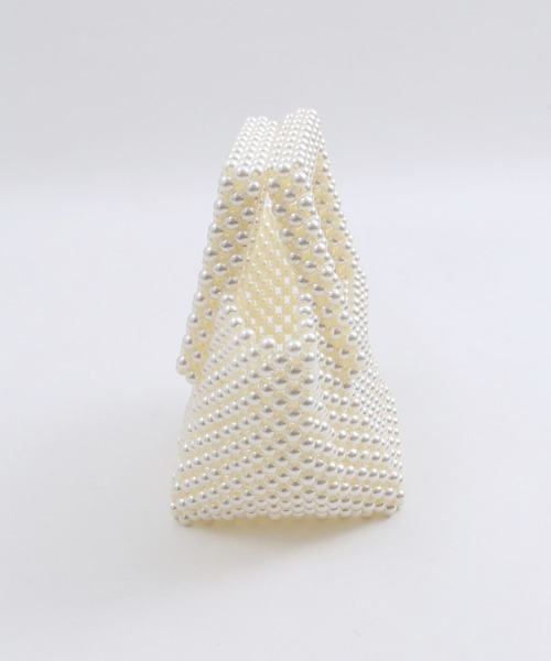 WC（ダブル シー）の「パールスクエアハンドルバッグ（ハンドバッグ・レディース・ホワイト・FREE）」の5枚目の写真