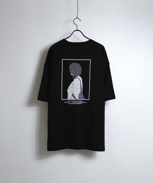 Confirm（コンファーム）の「Confirm / コンファーム ボーイ/ガール イラストビッグTシャツ（Tシャツ/カットソー・メンズ・ホワイト/ホワイト系その他/ベージュ/ブラック/ミント/チャコールグレー/ブラック系その他・M/L）」の4枚目の写真