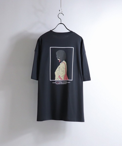 Confirm（コンファーム）の「Confirm / コンファーム ボーイ/ガール イラストビッグTシャツ（Tシャツ/カットソー・メンズ・ホワイト/ホワイト系その他/ベージュ/ブラック/ミント/チャコールグレー/ブラック系その他・M/L）」の11枚目の写真