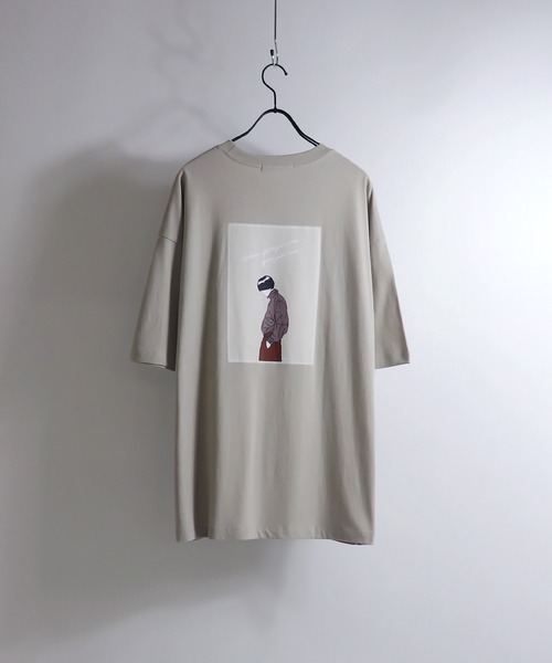 Confirm（コンファーム）の「Confirm / コンファーム ボーイ/ガール イラストビッグTシャツ（Tシャツ/カットソー・メンズ・ホワイト/ホワイト系その他/ベージュ/ブラック/ミント/チャコールグレー/ブラック系その他・M/L）」の13枚目の写真