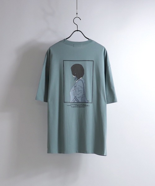 Confirm（コンファーム）の「Confirm / コンファーム ボーイ/ガール イラストビッグTシャツ（Tシャツ/カットソー・メンズ・ホワイト/ホワイト系その他/ベージュ/ブラック/ミント/チャコールグレー/ブラック系その他・M/L）」の18枚目の写真