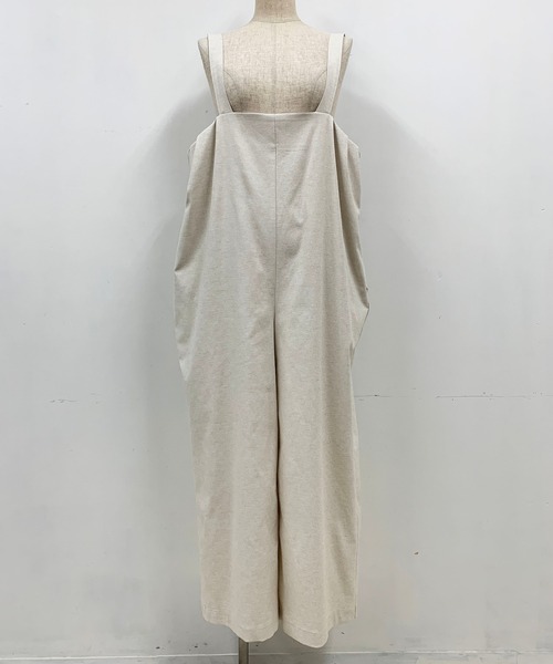 PICCIN（ピッチン）の「【日本製】リボンベルト付きサロペット（サロペット/オーバーオール・レディース・ライトグレー/ネイビー/サンドベージュ・M）」の9枚目の写真