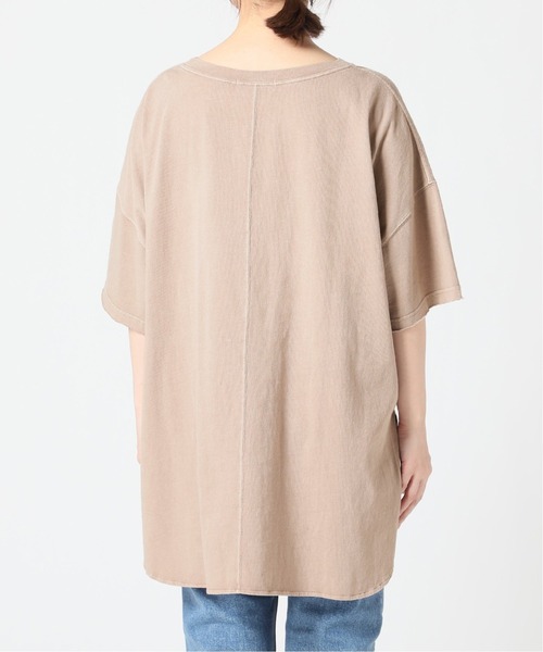 SLOBE IENA（スローブイエナ）の「ピースダイBIGTシャツ【手洗い可能】◆（Tシャツ/カットソー・レディース・ホワイト/ベージュ/グリーン系その他/グレー・FREE）」の11枚目の写真