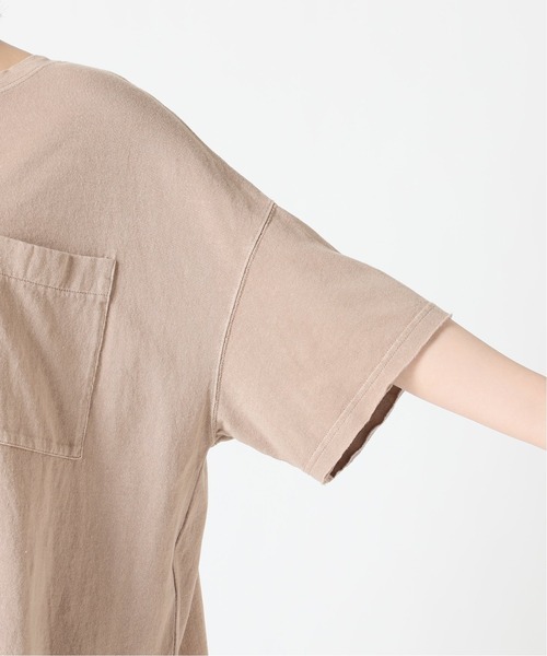 SLOBE IENA（スローブイエナ）の「ピースダイBIGTシャツ【手洗い可能】◆（Tシャツ/カットソー・レディース・ホワイト/ベージュ/グリーン系その他/グレー・FREE）」の14枚目の写真