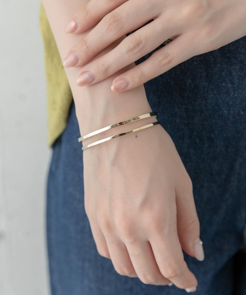 URBAN RESEARCH Sonny Label(アーバンリサーチサニーレーベル)の「ダブルメタルバングル(ブレスレット・レディース・シルバー/ゴールド・ONE)」の1枚目の写真