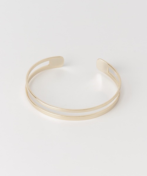 URBAN RESEARCH Sonny Label(アーバンリサーチサニーレーベル)の「ダブルメタルバングル(ブレスレット・レディース・シルバー/ゴールド・ONE)」の3枚目の写真