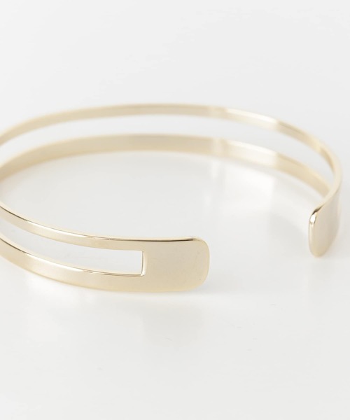 URBAN RESEARCH Sonny Label(アーバンリサーチサニーレーベル)の「ダブルメタルバングル(ブレスレット・レディース・シルバー/ゴールド・ONE)」の5枚目の写真