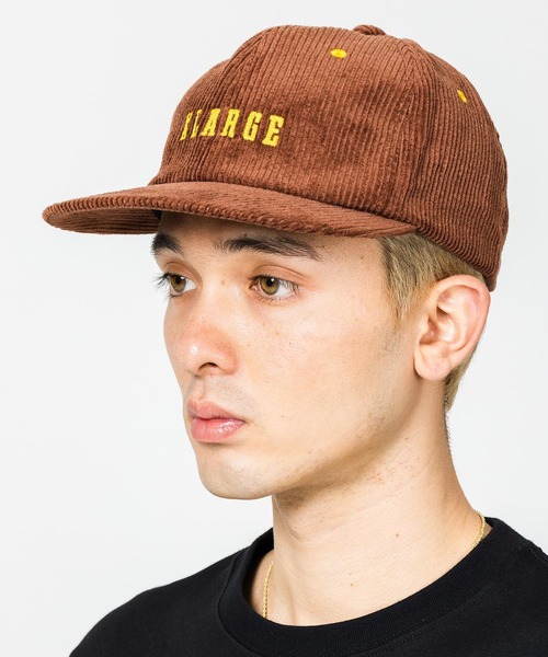 XLARGE(エクストララージ)の「CORDUROY 6PANEL CAP(キャップ・メンズ・ネイビー/ブラウン/ブラック・ONE SIZE)」の1枚目の写真