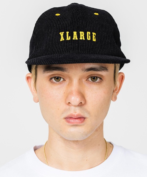 XLARGE(エクストララージ)の「CORDUROY 6PANEL CAP(キャップ・メンズ・ネイビー/ブラウン/ブラック・ONE SIZE)」の4枚目の写真