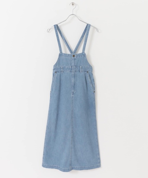 URBAN RESEARCH Sonny Label（アーバンリサーチサニーレーベル）の「サスペンダー付きデニムスカート（スカート・レディース・インディゴブルー/ライトインディゴブルー・38/36）」の10枚目の写真