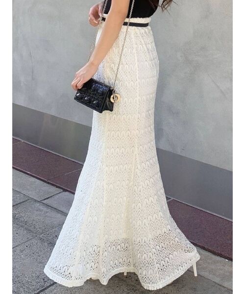 RESEXXY(リゼクシー)の「オープンワークマーメイドスカート(スカート・レディース・ブラック/ブラウン/アイボリー/ラベンダー・FREE)」の2枚目の写真