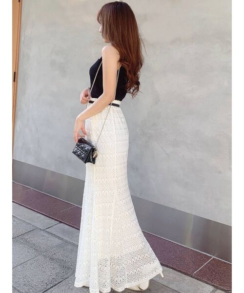 RESEXXY(リゼクシー)の「オープンワークマーメイドスカート(スカート・レディース・ブラック/ブラウン/アイボリー/ラベンダー・FREE)」の13枚目の写真