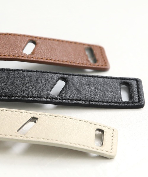 osharewalker（オシャレウォーカー）の「『ノンバックルファッションベルト』（ベルト・レディース・ブラック/キャメル/アイボリー・FREE）」の15枚目の写真