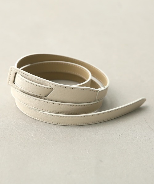 osharewalker（オシャレウォーカー）の「『ノンバックルファッションベルト』（ベルト・レディース・ブラック/キャメル/アイボリー・FREE）」の18枚目の写真